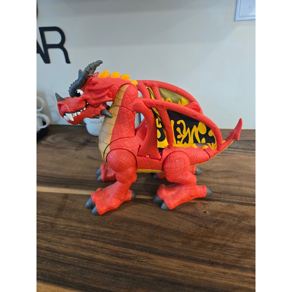 Fisher-Price Imaginext Castle Wizard Red Dragon Action Figure Toy TESTED W9642